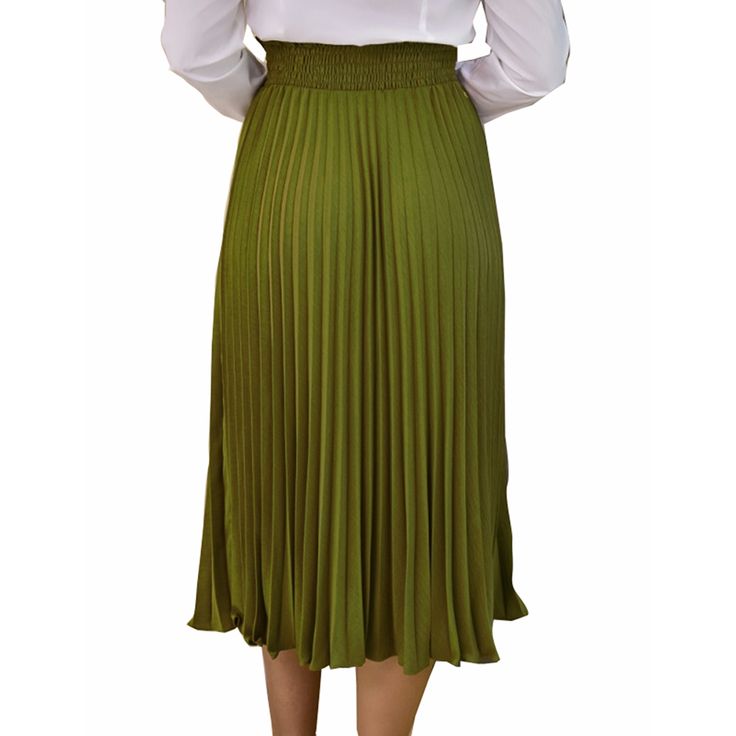 Army Green Pleated Lace-up High Waist Skirt Fitted Green Skirt With Pleated Hem, Green Fitted Skirt With Pleated Hem, Green Skirt With Pleated Hem For Spring, Green Lined Midi Pleated Skirt, Chic Green Pleated Skirt, Chic Green Midi Pleated Skirt, Stretch Pleated Pencil Skirt For Spring, Chic Green Pleated Maxi Skirt, Spring Stretch Pleated Pencil Skirt