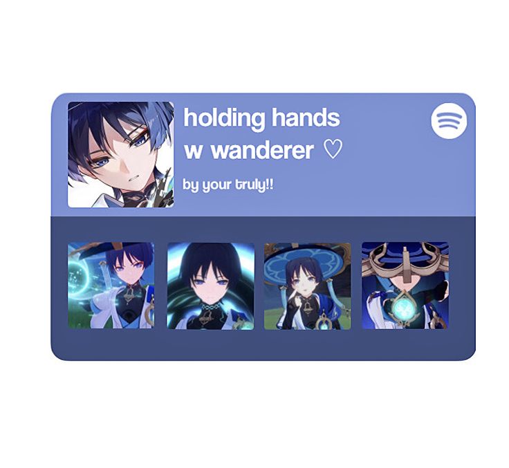 an anime character is holding hands with another character in front of the caption that says holding hands w wanderr be your trust