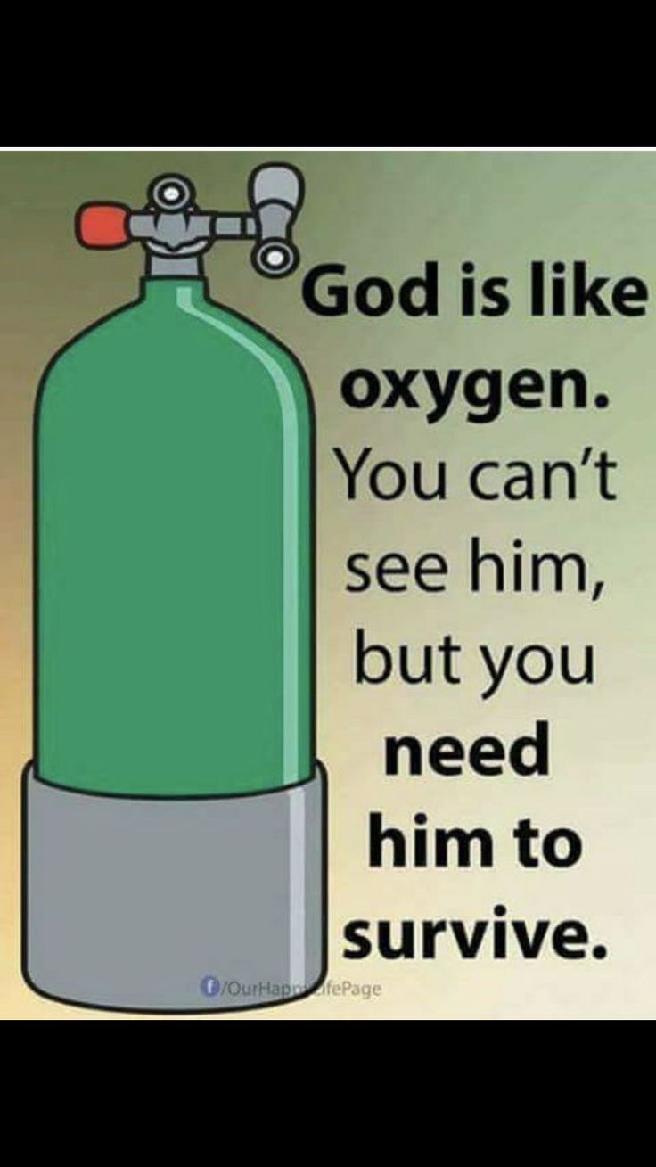 a green fire extinguisher with the words god is like oxygen you can't see him, but you need him to survive