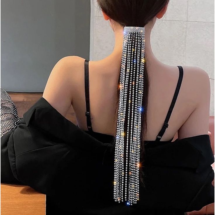 Hair Accessory, Long Tassel Crystal Hairpin Brand New, Long 42cm, Weight 70g Bridal Hair Ornaments, Crystal Hair Accessories, Rhinestone Hair Pin, Rhinestone Hair Clip, Crystal Hair Pins, Wedding Hair Pieces, Bridal Hair Pieces, Crystal Hair, Hair Accessories Jewelry