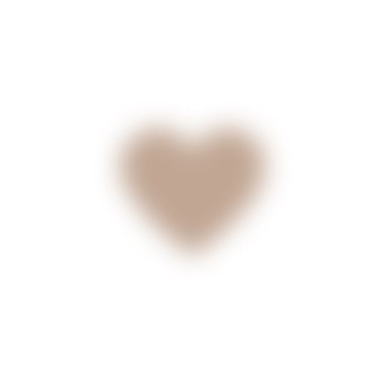 a blurry image of a heart shaped object on a beige background with the word love written below it