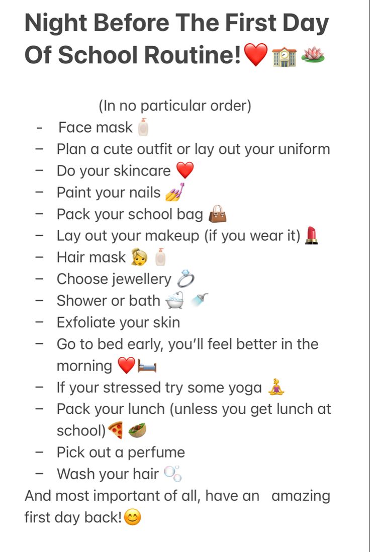 the first day of school routine is shown in this screenshoter's image