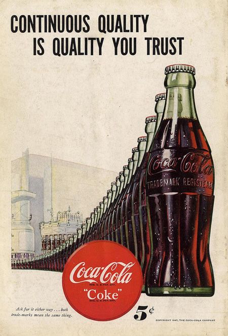 an advertisement for coca cola is shown here