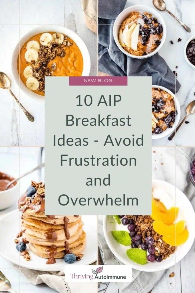 the top ten breakfast ideas - avoid frustration and overwhelm