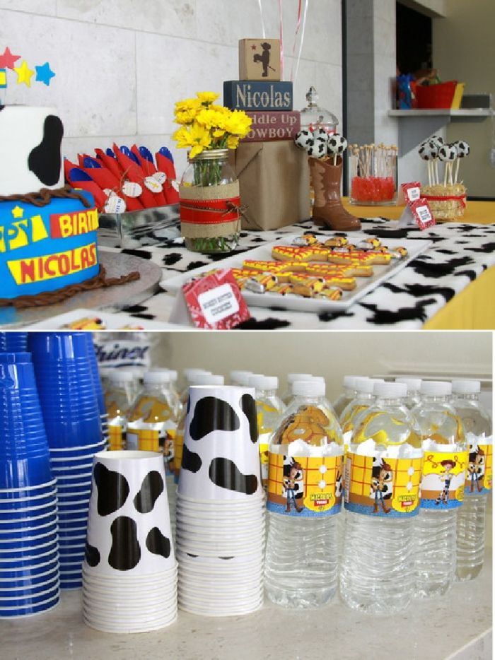 a table topped with lots of different types of food and drink bottles next to each other