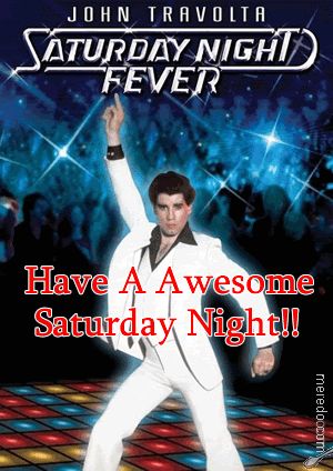 an advertisement for saturday night fever featuring john travota