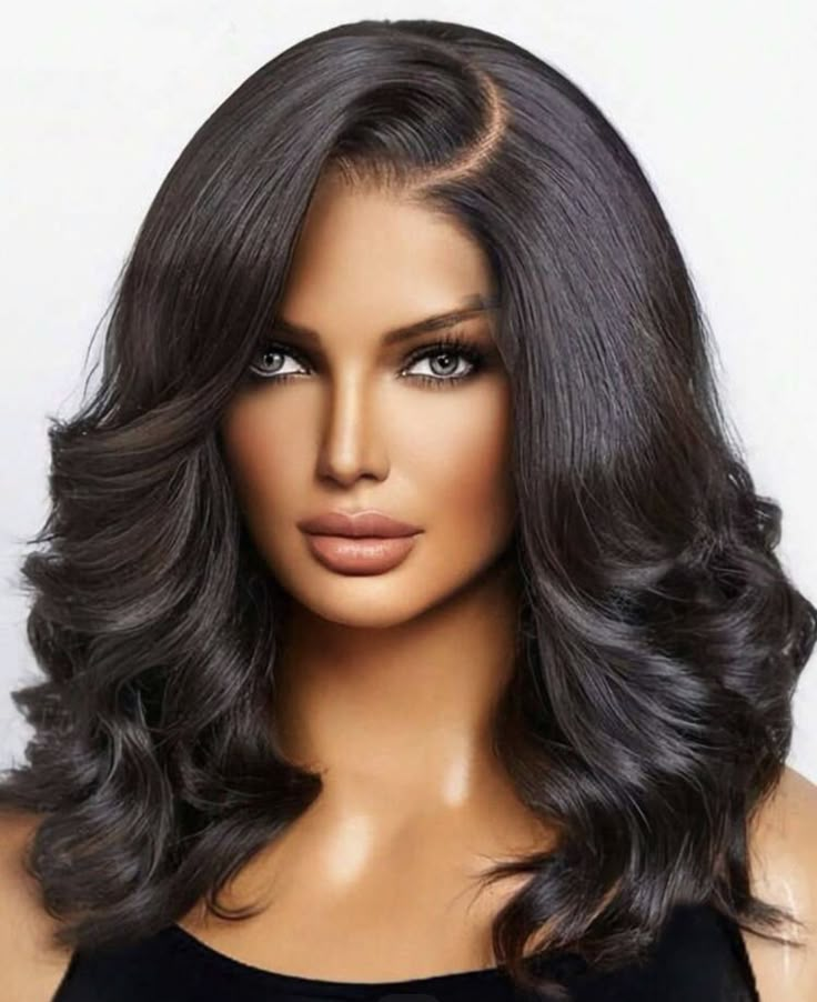 C Part Wig, Human Hair Wigs Styles, Closure Wig Hairstyles, Body Wave Wig Hairstyles, Frontal Wig Styles, Prom Hair And Makeup, Hairstyles Wig, 2 Hairstyles, Hairstyle 2024