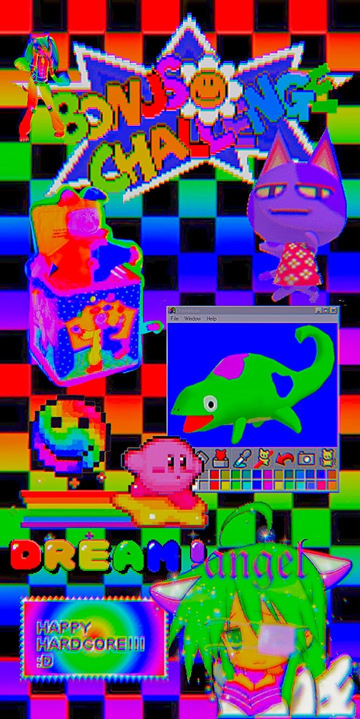 an image of a computer screen with colorful images