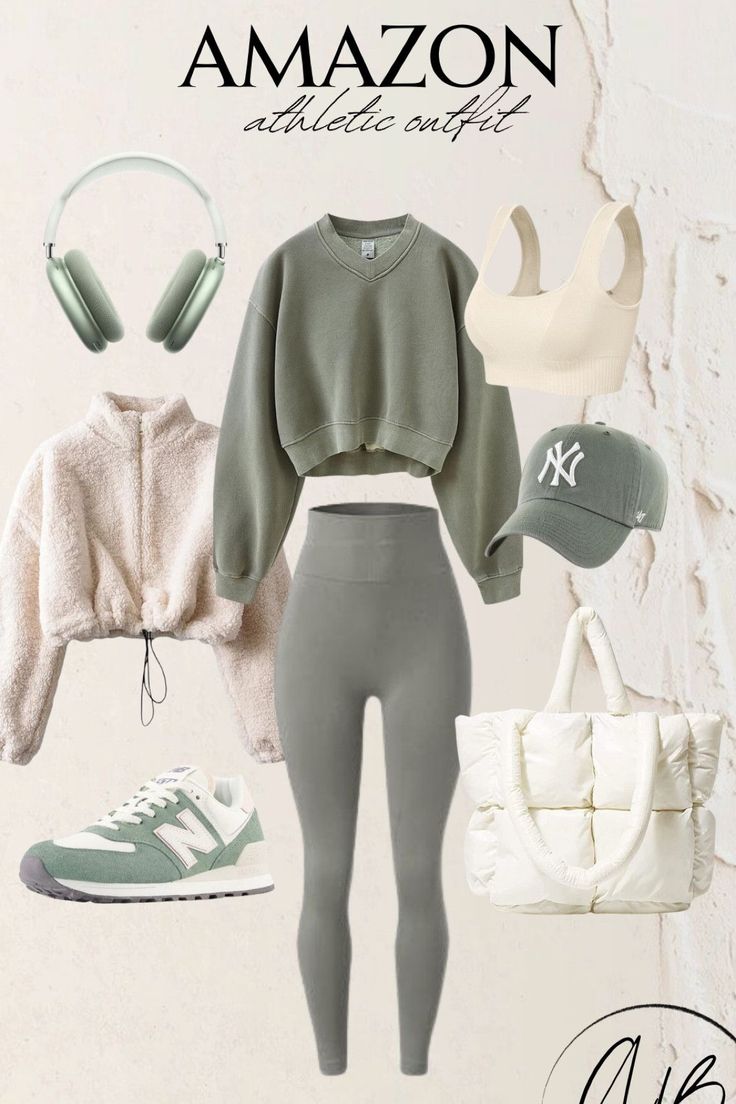 Taupe Workout Outfit, Cute Fall Workout Outfits, Casual Exercise Outfits, How To Style Workout Clothes, Casual Active Outfits, Workout Outfit Ideas For Women, Workout To Work Outfits, Where To Get Gym Clothes, Women's Fashion Athleisure