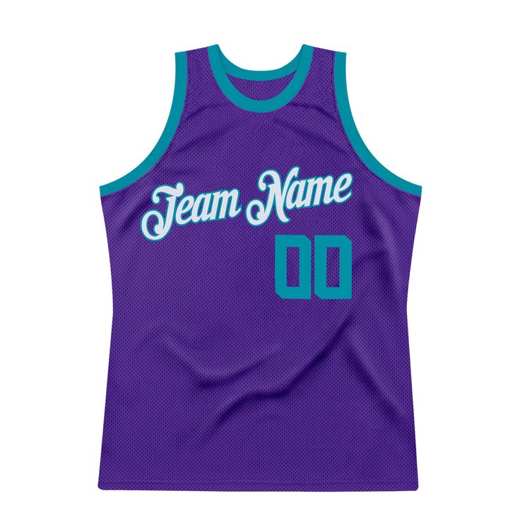 Represent your distinct look with this custom basketball jersey from our web. It boasts stitched tackle twill name & number and classic trims along with moisture-wicking technology for added comfort. Features: 1. Material: 100% Recycled Polyester 2. Embroidered team or player name and numbers 3. Fit: Jerseys have an athletic cut. For a looser fit, we recommend ordering one size larger than you normally wear 4. Moisture-wicking fabric has spongy handle, good draping property and elasticity as wel Custom Basketball Jersey, Purple Jersey, Custom Sportswear, Logo Number, Blue Football, Custom Basketball, Custom Fans, Purple Teal, Baseball Shirts