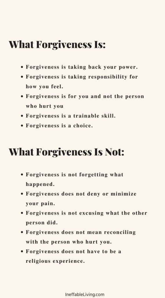 a poster with the words what forgetness is