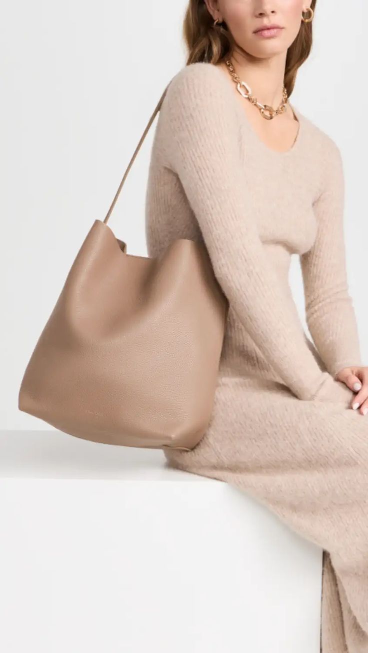 Mansur Gavriel Everyday Cabas Bag | Shopbop Timeless Formal Soft Leather Hobo Bag, Timeless Formal Hobo Bag With Removable Pouch, Evening Shoulder Bag With Smooth Grain In Beige, Beige Smooth Grain Shoulder Bag For Evening, Evening Beige Smooth Grain Shoulder Bag, Luxury Neutral Bags For Formal Occasions, Formal Beige Bucket Bag With Leather Handles, Classic Beige Hobo Bag With Smooth Grain, Elegant Evening Hobo Bag With Smooth Grain