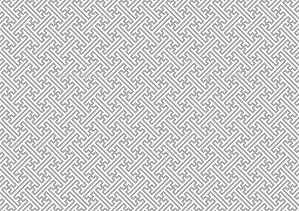 a gray and white geometric pattern with lines on it's sides, as well as the