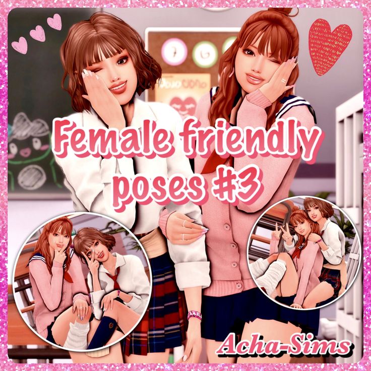 Acha Female friendly poses #3 Best Friend Pose Sims 4, Sims 4 Cc Best Friend Poses, Selfie Pose Pack Sims 4, Sims 4 Bff Poses, Poses Sims 4 Friends, Sims 4 Group Poses Friends, Sims 4 Friend Group Poses, Sims 4 Best Friend Poses, Sims 4 Female Poses