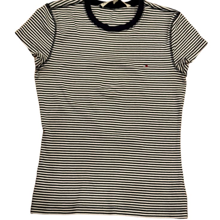 Tommy Hilfiger Short Sleeve Thin Stripes Black And White Tee Shirt Sz S Condition: Excellent Please Check Closely Photos For Details And Measurements Of The Item Listed As They Are Pictures Of The Piece You Will Receive . I Do Not Use Stock Photos -Fast Shipping - First Owner - Smoke And Pets Free Environment All Items ( Except New With Tags ) Are Dry Cleaned, Laundered, Or Dust /Shine / Etc Fully Cleaned Prior To Shipping. Stripes Black And White, White Tee Shirt, Black And White Tees, White Tee Shirts, Tommy Hilfiger Shorts, Tommy Hilfiger Tops, White Tee, Tee Shirt, Tommy Hilfiger