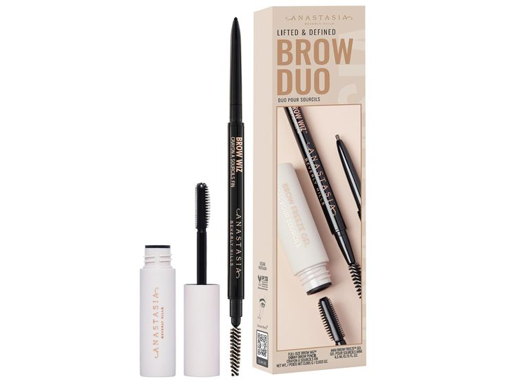 Check out this product at Sephora.com - Anastasia Beverly Hills Lifted & Defined Brow Duo - Dark Brown Brow Freeze, Spf Skincare, Spoolie Brush, Brow Styling, Fixing Spray, Anastasia Beverly Hills Brow, Night Moisturizer, Makeup Gift Sets, Milk Makeup