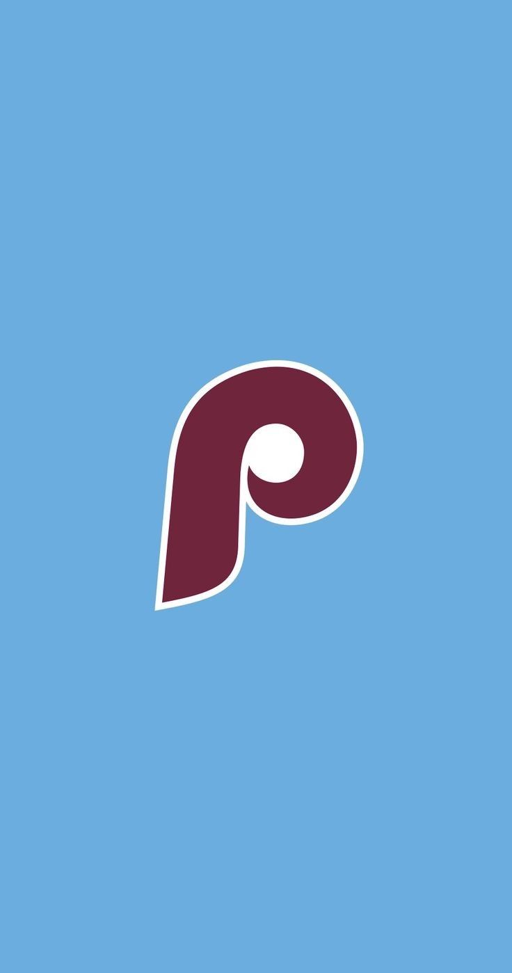 the letter p is shown on a blue background