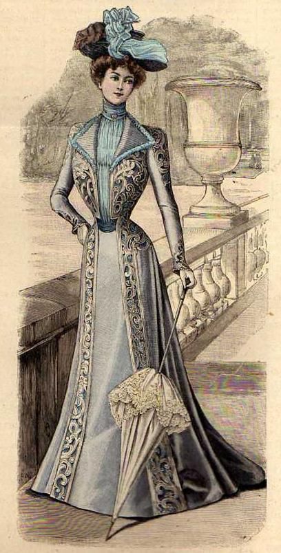 1900 Fashion Women, 1900 Fashion Plate, Edwardian Era Dress, Belle Epoque Fashion, Western Womens Fashion, 1900 Fashion, Victorian Era Fashion, Decades Of Fashion, 1900s Fashion