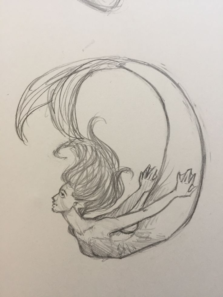 Mermaid... Mermaid Body Sketch, Mermaid Figure Drawing, Mermaid Drawings Sketches, Mermaid Art Poses, Evil Siren Drawing, Mermaid In Water Drawing, Mermaid Drawings Aesthetic, Mermaid Drawing Aesthetic, Aesthetic Mermaid Drawing