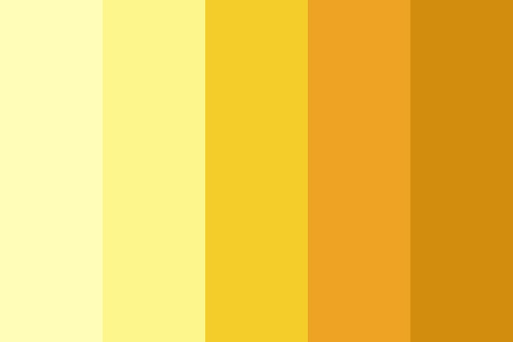 an orange and yellow color scheme with horizontal stripes in the center, on top of each other