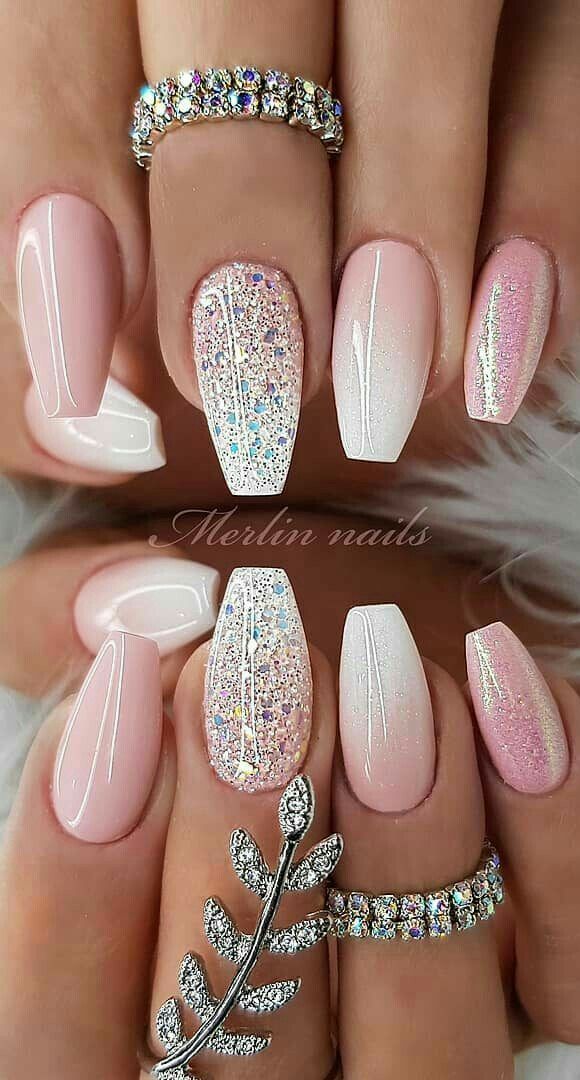 Sparkle Nail Designs, Bright Summer Nails Designs, Bright Summer Nails, Nail Design Inspiration, Cute Summer Nails, Nail Art Wedding, Sparkle Nails, Nail Designs Glitter, Summer Nails Colors