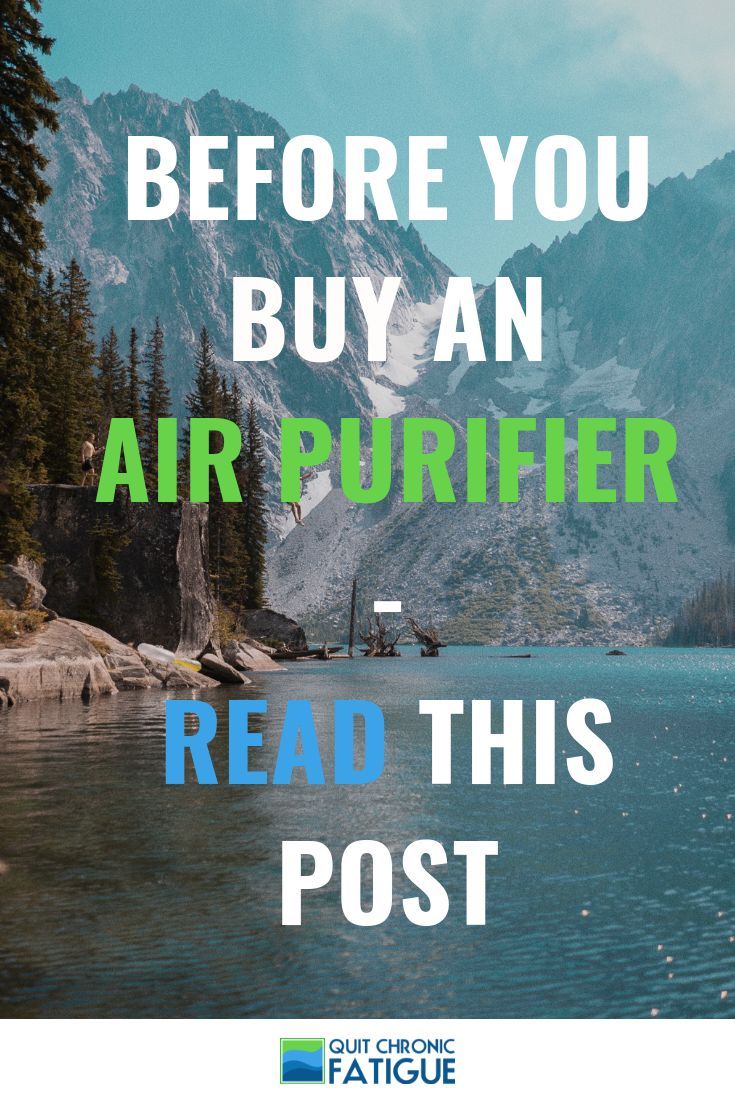 an advertisement with the words before you buy an air purifier read this post