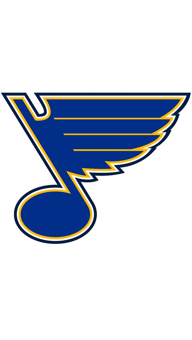 the st louis blues logo on a white background