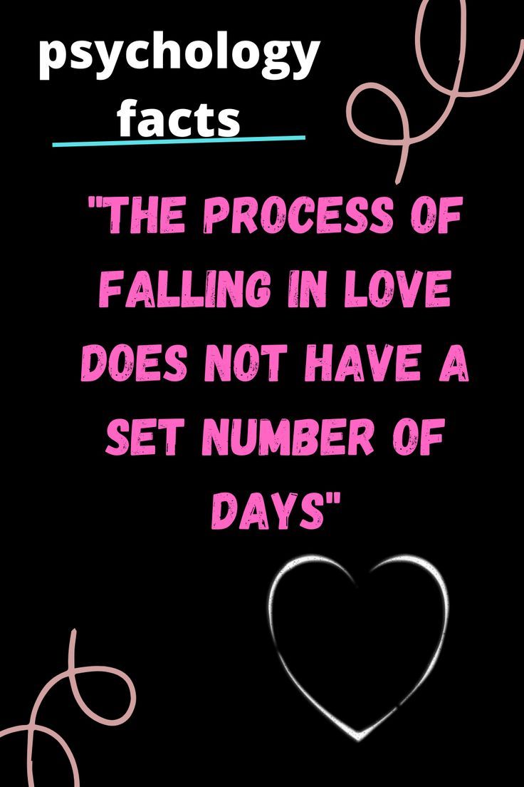 the process of falling in love does not have a set number of days