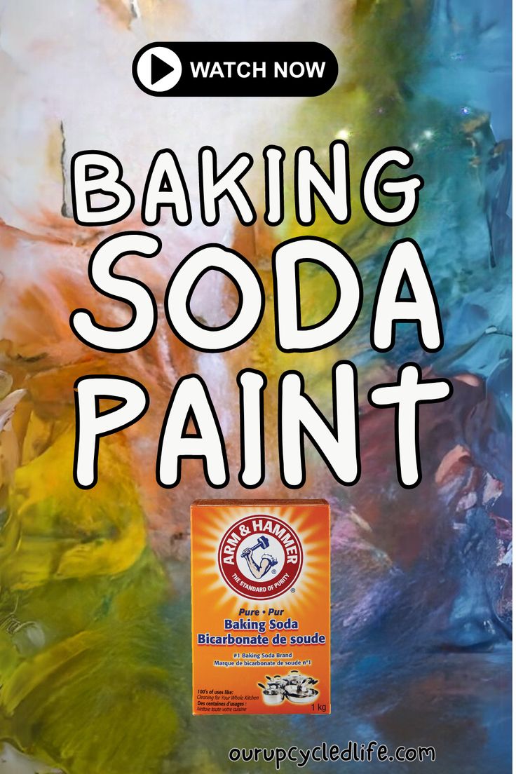 an advertisement for baking soda paint