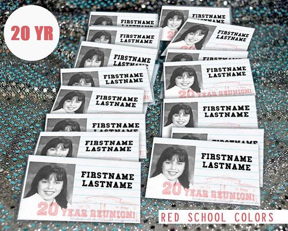 Reunion Name Tags, Class Reunion Decorations, Student Images, Name Tag Templates, School Badges, School Images, High School Reunion, Graduation Portraits, Change Picture