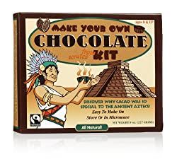 a chocolate kit with an image of a man holding a cup