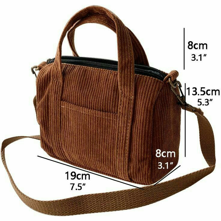 Mini Travel Bag, Corduroy Bag, Desain Tote Bag, Casual Purse, Sacs Design, Mini Cross, Girls Purse, Mini Tote Bag, Cross Bag