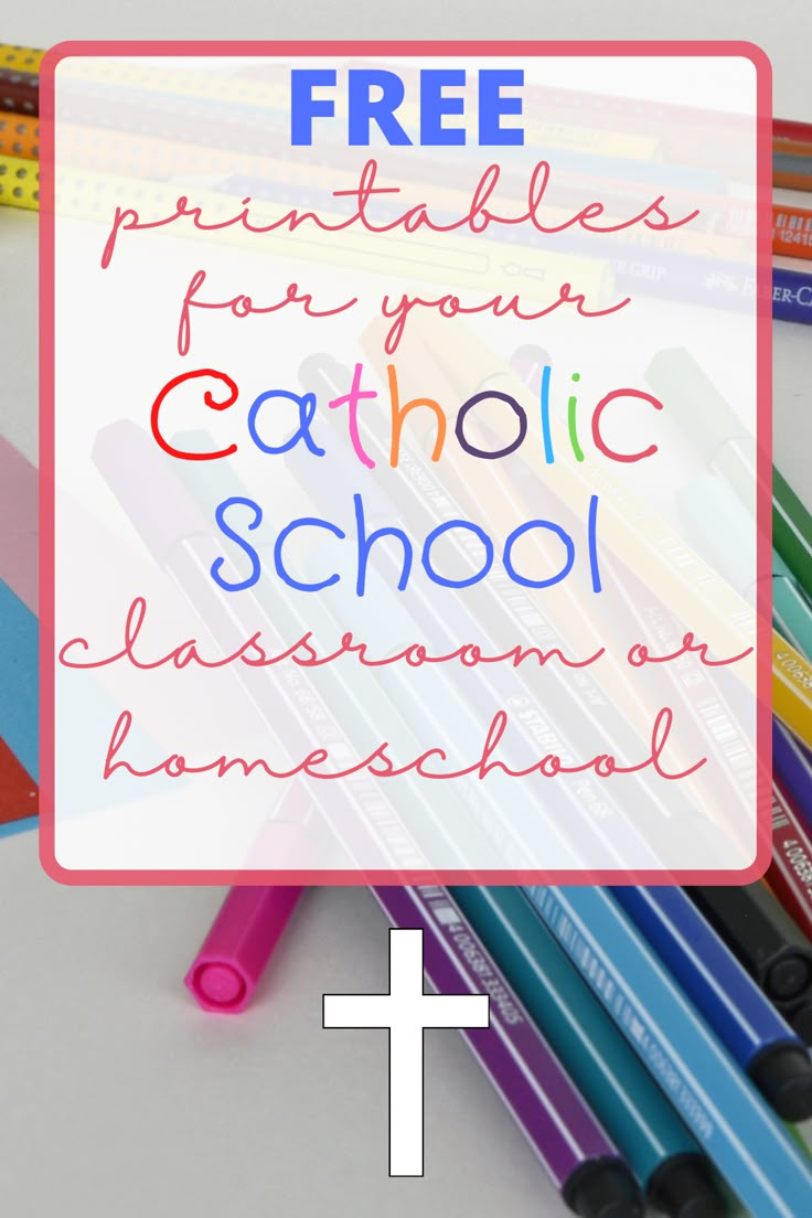 free printables for your catholic classroom or homeschool