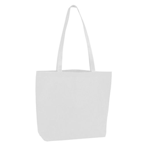 Features a large imprint area, shoulder-length handles, and seven standard stock colors. Tote bag is made from recyclable non woven polypropylene. Custom Traditional Non-Woven Open Tote Bag in White | Totes | Non-Woven Totes White Reusable Travel Bags, White Eco-friendly Bag With Large Capacity, White Rectangular Gift Bag, Rectangular White Recyclable Canvas Bag, White Large Capacity Eco-friendly Bag, Eco-friendly Large Capacity White Bag, White Tote Bag With Reinforced Handles, Large White Bag For Daily Use, White Tote Shoulder Bag With Reinforced Handles