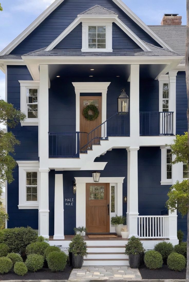 1. Durable Hale Navy Exterior Paint
2. Long-lasting House Paint
3. Timeless Hale Navy Finish
4. Exterior Paint for 2024 Navy Split Level Exterior, Navy House White Trim, Blue House Exterior With Brick, Navy Ranch House Exterior, Blue House Exterior With Wood, Hale Navy Exterior House, Navy Exterior House, Blue Houses Exterior, Navy Blue Exterior House Colors