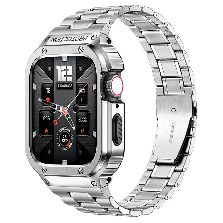 Designed For Your Apple Watch, Personalize Yours Today With Our Stainless Steel Watch Band With Shockproof Case. 100% Money Back Guarantee. Free Shipping Over $35. Easy 30 Days Returns. Multiple Secure Payment Options. Join Over +20,000 Happy Customers Today. Shop The Stainless Steel Watch Band With Shockproof Case Now Apple Watch Stainless Steel, Watch Safes, Bracelet Apple Watch, Apple Watch Case, Apple Watch Models, Daily Grind, The Watch, Apple Watch Strap, Stainless Steel Band