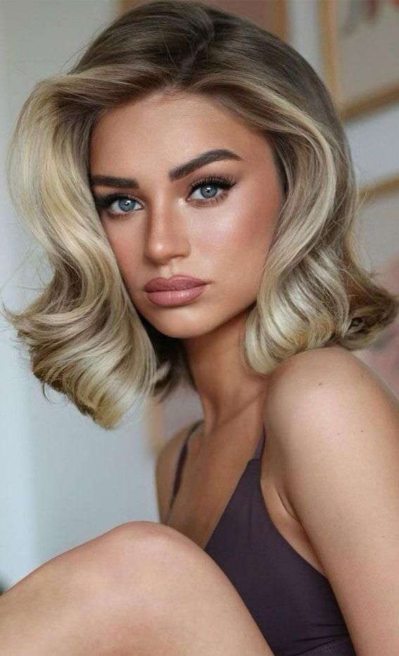 mid length wigs Blonde Hair Transformations, Natural Hair Wigs, European Hair, Penteado Cabelo Curto, Mid Length Hair, Shoulder Length Hair, Medium Length Hair Cuts, Hair Transformation, Hair Wig