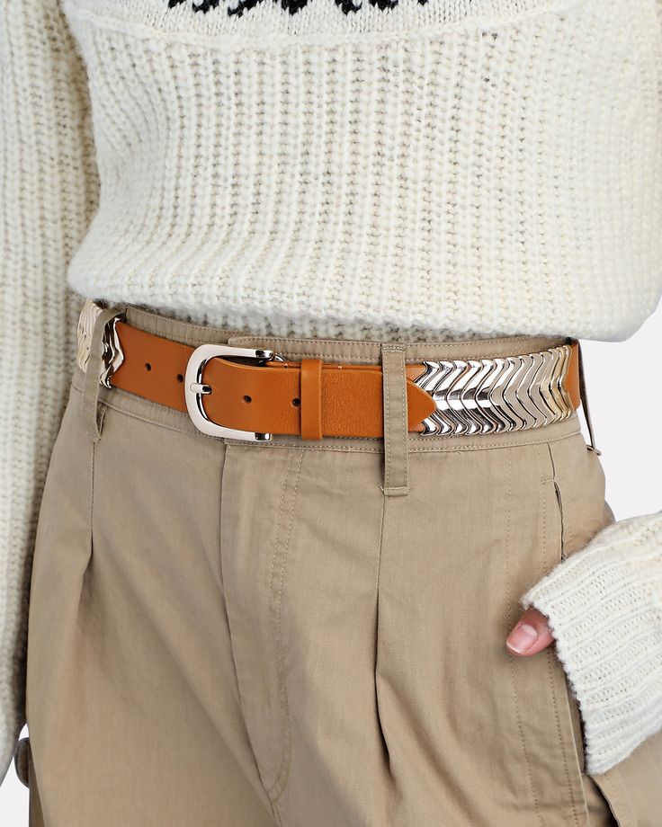 Isabel Marant's Belt Is Crafted From Velvety Beige Suede With Silver-Tone Studs For A Boho-Inspired Finish.        Composition: Leather   Made In Italy      A Sleek Staple From The French Label Isabel Marant’S Zap Leather Belt Is Crafted In Italy With Silver-Tone Chevron Metalwork.       Composition: Leather Brass   Made In Italy Chic Leather Belt With Embroidery, Chic Embroidered Leather Belt, Silver Leather Belt, Womens Designer Belts, Suede Belt, Designer Belts, Isabel Marant, Leather Belt, Metal Working