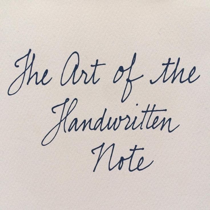 the art of the handwriting note written in cursive ink on white paper with blue writing