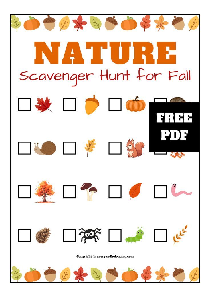 Pin has a Fall Nature Scavenger Hunt Ideas for Kids on it and a little note stuck to the side saying, free pdf. Preschool Fall Scavenger Hunt Printable, Autumn Scavenger Hunt Printable, Fall Outdoor Scavenger Hunt For Kids, Fall Scavenger Hunt Preschool, Kindergarten Scavenger Hunt, Toddler Fall Activities, Outdoor Scavenger Hunt Ideas, Fall Scavenger Hunt For Kids, Printable Scavenger Hunt For Kids