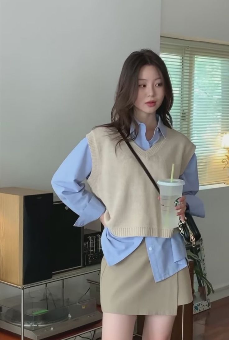 Korea Outfit, Korean Casual Outfits, Casual Day Outfits, Classy Work Outfits, Hijab Tutorial, Korea Fashion, Inspired Outfits, 가을 패션, Korean Outfits