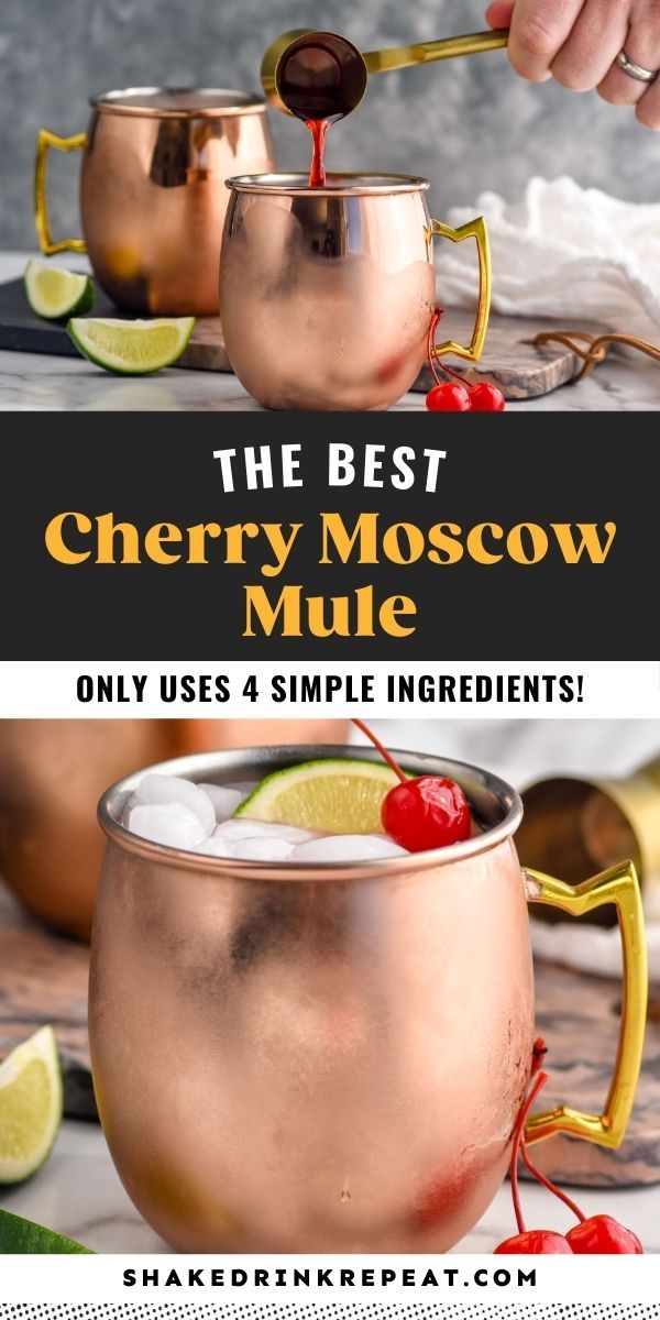 the best cherry moscow mule recipe is on sale for only $ 4 simple ingredients and it's so easy to make