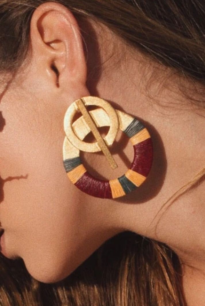 Give your outfit the special touch with these unique 24k Gold Plated bronze earrings handmade by Colombian Natives. These fantastic lightweight studs, will surely catch everyone’s eye. Handmade with natural fibers from the Pacific region in Colombia using ancestral techniques of traditional embroidery. MATERIAL 24K gold plated bronzeNatural fiber fabric "palm of werregue" Traditional Handwoven Gold Jewelry, Traditional Woven Jewelry In Natural Color, Traditional Woven Natural Jewelry, Traditional Woven Earrings For Festivals, Traditional Woven Natural Color Jewelry, Gold Woven Jewelry For Festival, Elegant Gold Woven Earrings, Artisan Woven Gold Jewelry, Artisan Gold Woven Jewelry