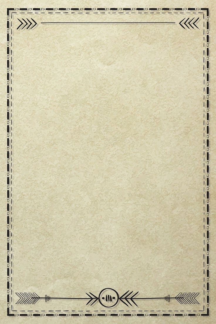 an old paper with a black and white border on it, in the shape of a square