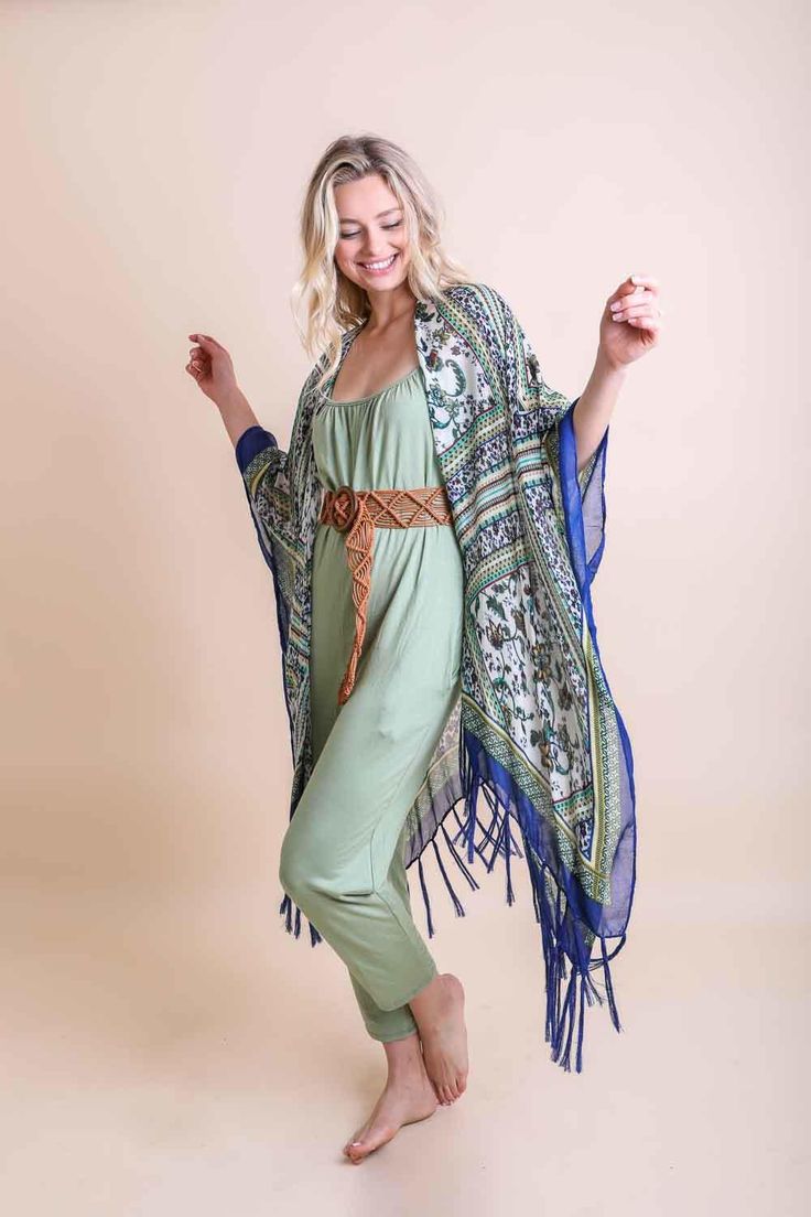 Keep it colorful this season with the Bohemian Diamond Tassel Kimono. This ultra lightweight piece is perfect for accessorizing on those mild spring days, and can even serve as a swimsuit cover up in the summer. #LoveMyLeto One Size Fits Most 100% Viscose Imported Maxi Kimono, Beach Kimono, Boho Layering, Plaid Poncho, Kimono Duster, Summer Kimono, Boho Kimono, Long Kimono, The Bohemian