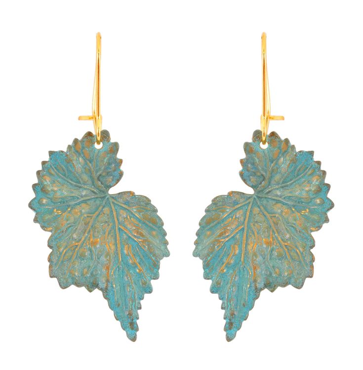 Gorgeous in green & gold, our delicately detailed begonia leaves hang from gold-plated wires. Nickel and lead free. 2" [5 cm] long. Begonia Leaves, Mini Earrings, Green Gold, Green And Gold, 404 Not Found, Plating, Not Found, Pendant, Green