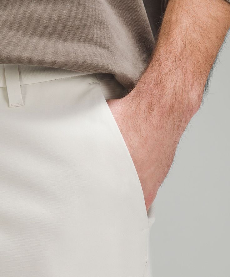 Welcome to the all-day comfort club. Streamlined yet technical, these shorts elevate any look. Designed for Casual. Streamlined fit that gives glutes and thighs breathing room:Our ABC technology uses an ergonomic gusset to remove tension from the crotch of our pants. Front pockets with hidden phone and coin sleeves. Discreet zippered seam pocket. Fitted Lululemon Bottoms For Summer, Lululemon Cotton Bottoms With Built-in Shorts, Fitted Lululemon Short Bottoms, Fitted Lululemon Shorts, White Short Bottoms By Lululemon, Lululemon Bottoms With Elastic Waistband And 4-way Stretch, Fitted Lululemon Bottoms With Built-in Shorts, Lululemon Fitted Bottoms With Built-in Shorts, Spring Pants With Built-in Shorts And 5-inch Inseam