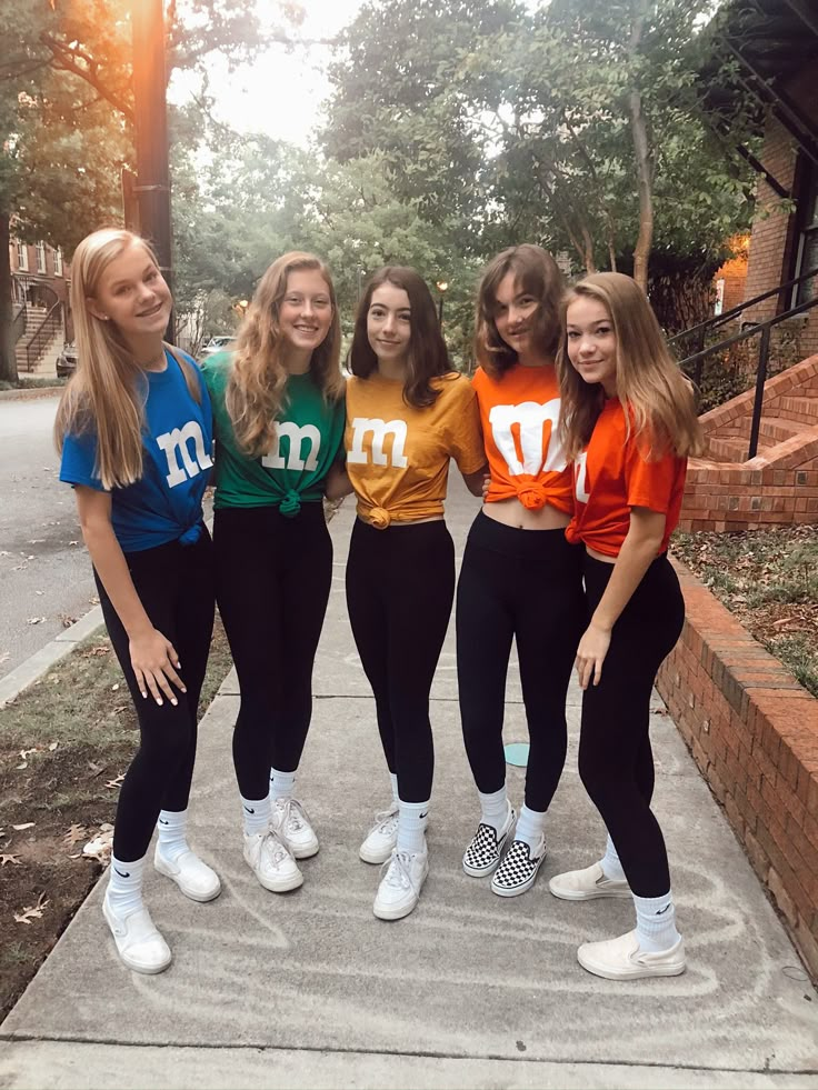 M And M Halloween Costumes Group, Mm Halloween Costume, M And Ms Halloween Costume, M M Costume Group, Cute Friend Group Costumes, Fun Halloween Costumes For Groups, Mario Movie Halloween Costumes, M And Ms Costume, Group Day Spirit Week