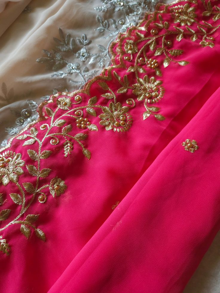 Length 2.5 mts Fabric light pink and dark pink Georgette Peach net fabric Pink Unstitched Sharara For Diwali, Pink Lehenga With Sheer Dupatta For Diwali, Pink Semi-stitched Sharara With Pallu, Semi-stitched Pink Lehenga With Sheer Dupatta, Festive Unstitched Pink Sharara, Pink Semi-stitched Lehenga With Sheer Dupatta, Unstitched Pink Sharara For Festive Occasions, Pink Sharara With Dupatta For Festivals, Pink Bollywood Sharara With Dupatta