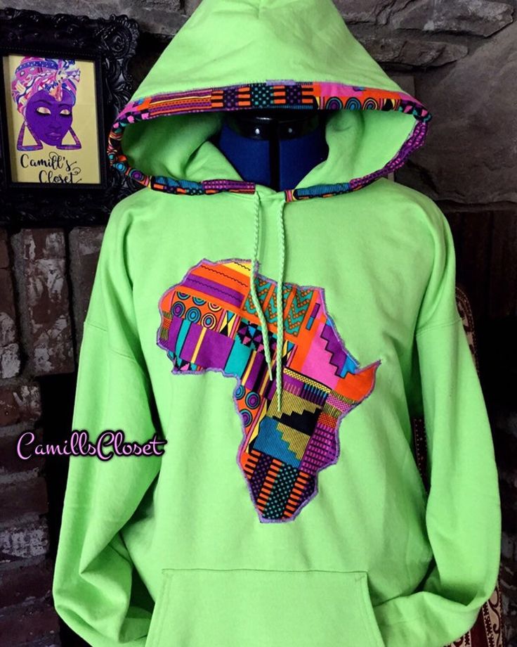 Africa Patched Hoodie w/Trimming around the hood   Africa patch Cut and Sewn on For quality. (Not ironed on)  Available in the following Solid Colors;  Gray and Orange (pictured), Black, White, Pink, Purple, Red, Teal, Royal Blue, Navy Blue, Burgundy, Forest Green and Lime Green.  (Fabric Prints vary to match each Solid Color) Available in Adult Sizes Small - Large, Message me to order the Larger and Kid's Sizes;    XL-2XL $8 more $10 less for Kids Ages 5-12/ $12 less for Babies - 4T Patched Hoodie, Bob Marley Lion, Letter Hoodie, African Map, Fabric Prints, Black White Pink, African Inspired, West Africa, Bob Marley